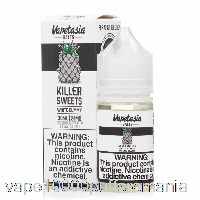 Vape Romania White Gummy - Saruri Vapetasia - 30ml 48mg